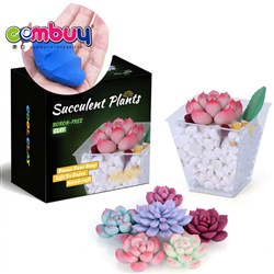 KB040804 KB040806 - Succulent plant kids creative diy colorful plasticine model clay toy